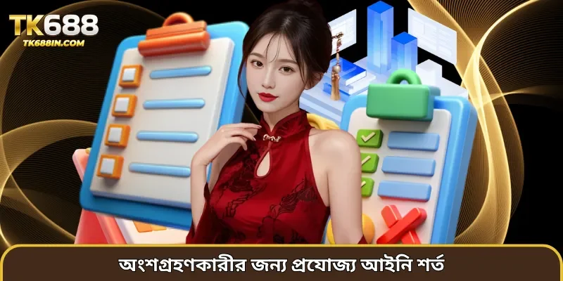 অংশগ্রহণকারীর জন্য প্রযোজ্য আইনি শর্ত