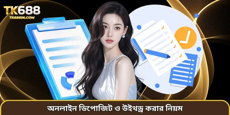 অনলাইন ডিপোজিট ও উইথড্র করার নিয়ম