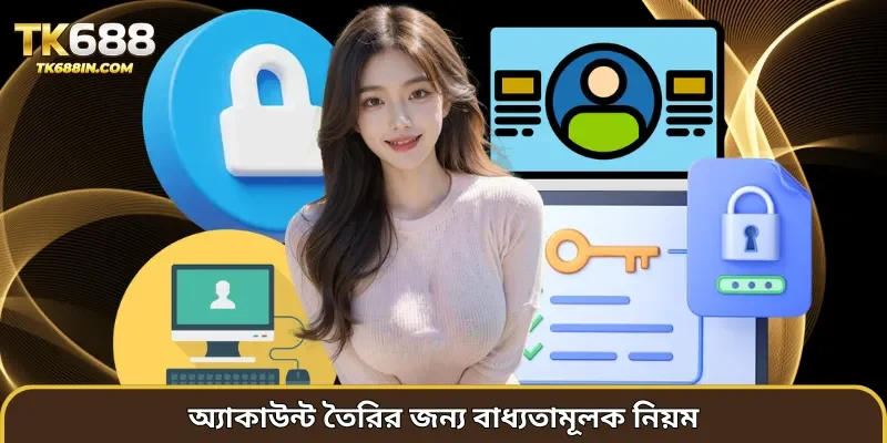 অ্যাকাউন্ট তৈরির জন্য বাধ্যতামূলক নিয়ম