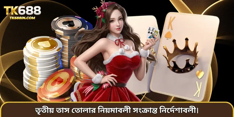 তৃতীয় তাস তোলার নিয়মাবলী সংক্রান্ত নির্দেশাবলী।
