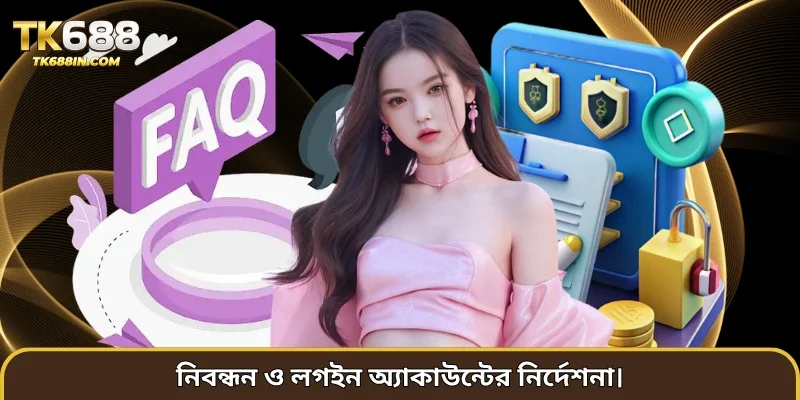 নিবন্ধন ও লগইন অ্যাকাউন্টের নির্দেশনা।