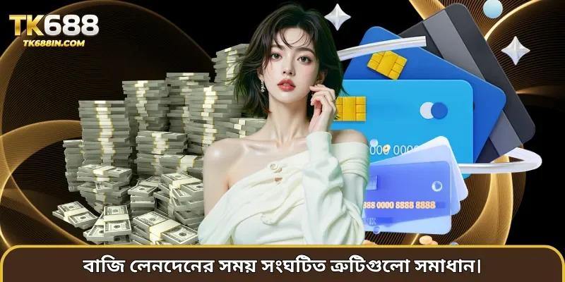 বাজি লেনদেনের সময় সংঘটিত ত্রুটিগুলো সমাধান।
