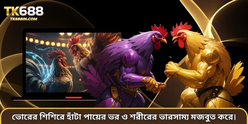 ভোরের শিশিরে হাঁটা পায়ের ভর ও শরীরের ভারসাম্য মজবুত করে।