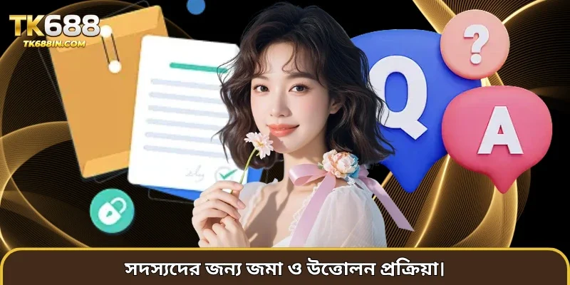সদস্যদের জন্য জমা ও উত্তোলন প্রক্রিয়া।