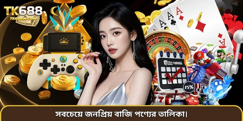 সবচেয়ে জনপ্রিয় বাজি পণ্যের তালিকা।